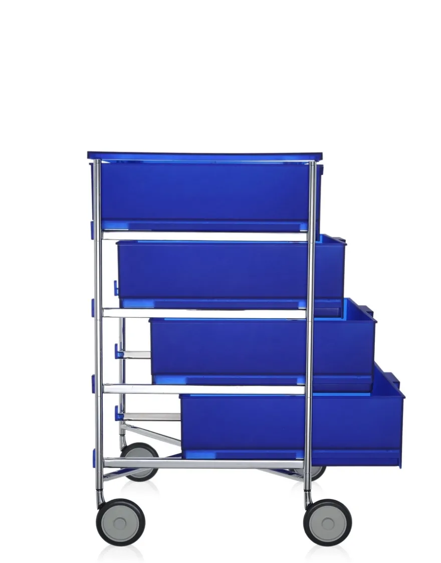Best Kartell Mobil 4 tiroirs avec roulettes BLEU COBALT