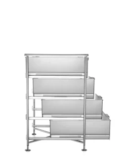 Clearance Kartell Mobil 4 tiroirs sur pieds GLACE