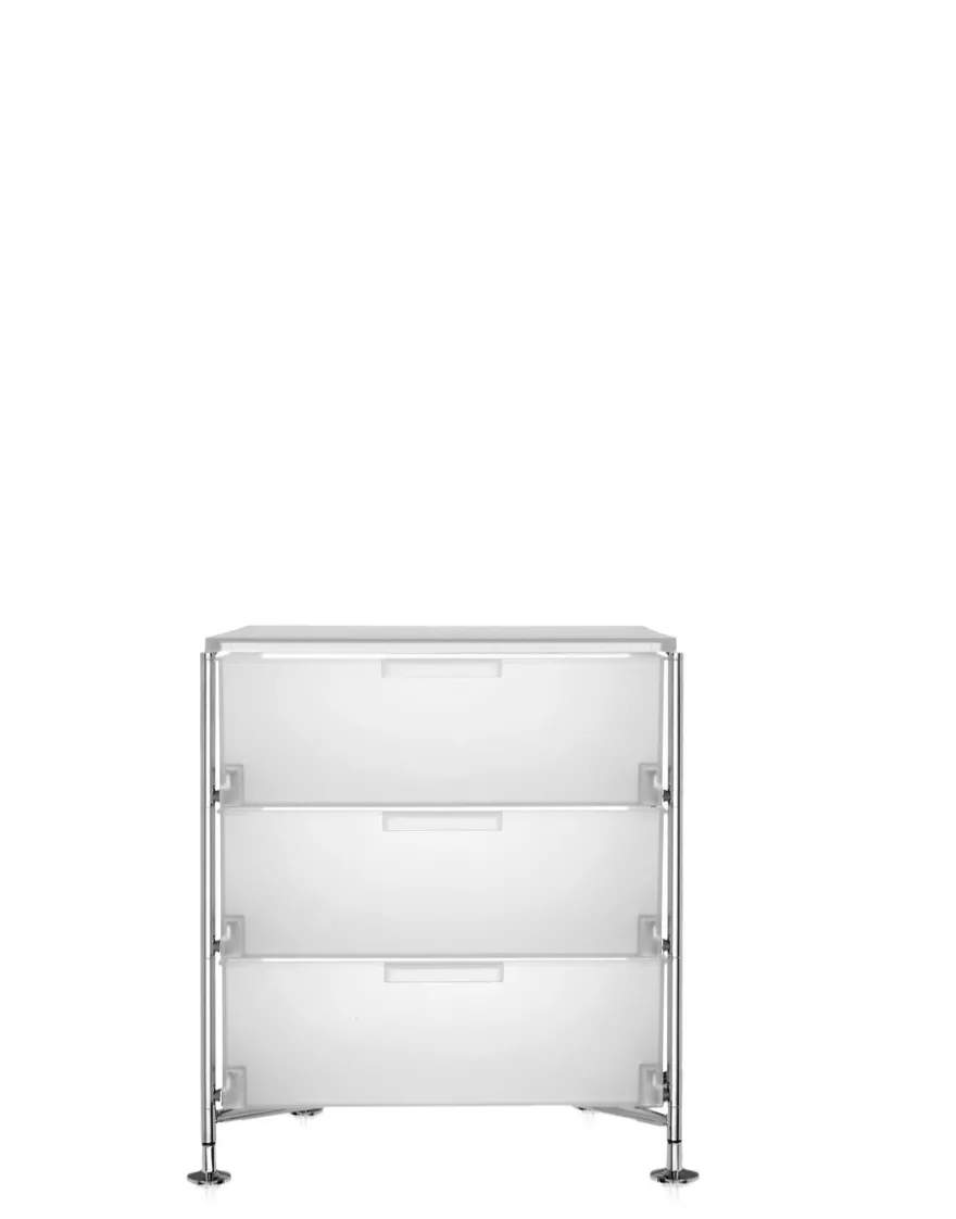 New Kartell Mobil 3 tiroirs sur pieds GLACE