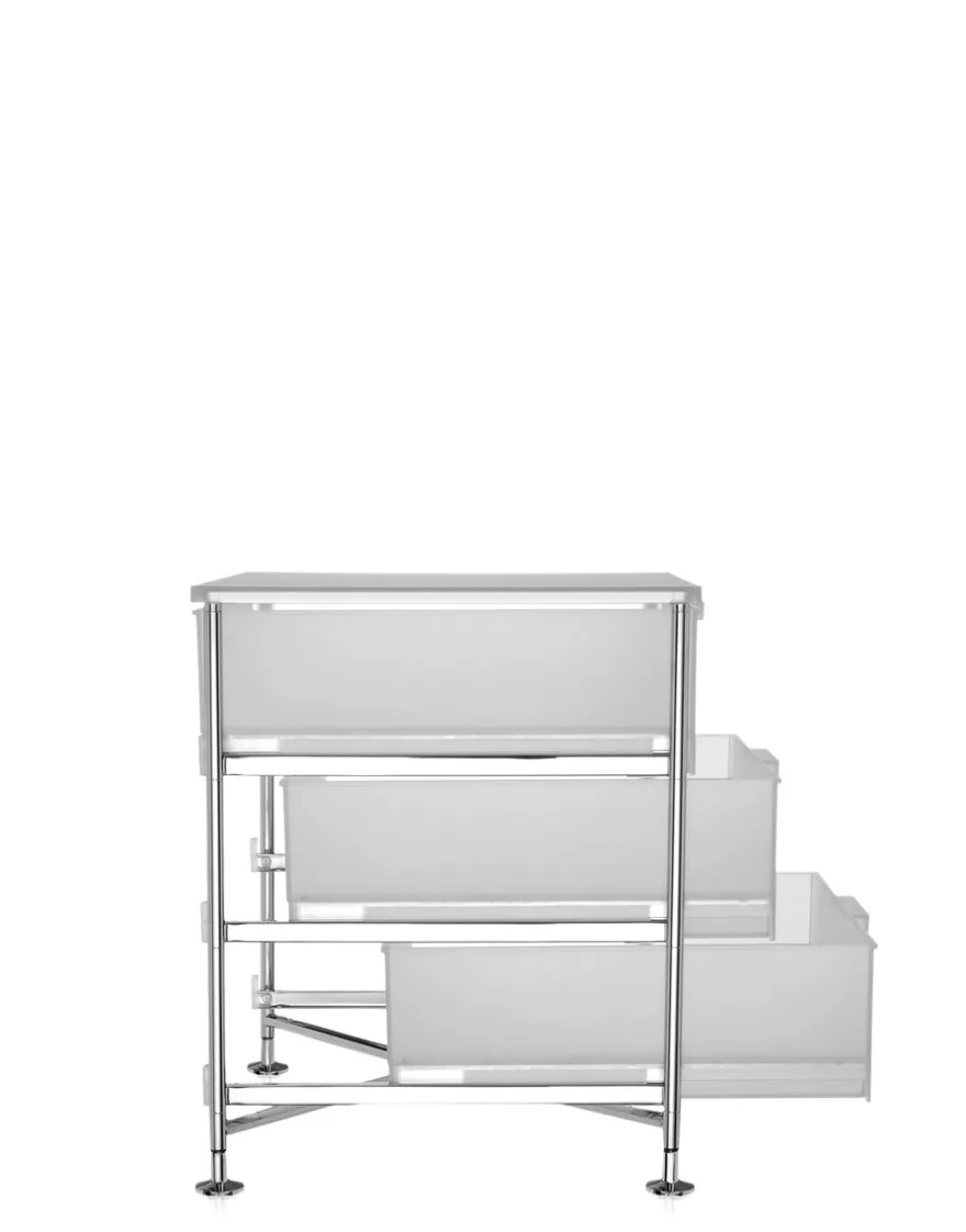 New Kartell Mobil 3 tiroirs sur pieds GLACE
