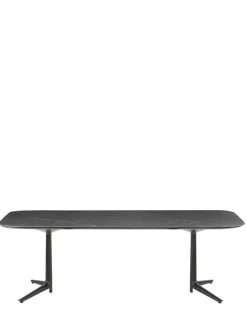 Sale Kartell Multiplo xl rectangular outdoor MARBRE NOIR