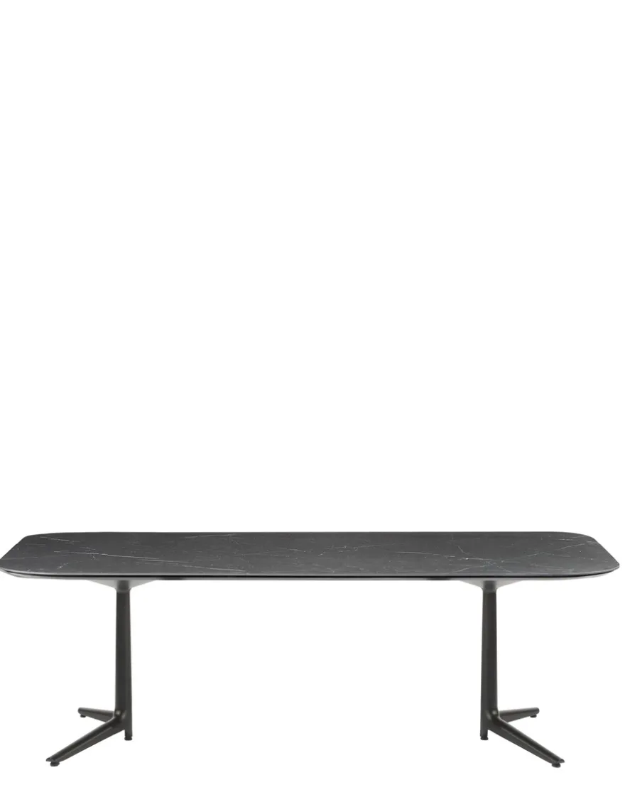 Sale Kartell Multiplo xl rectangular outdoor MARBRE NOIR