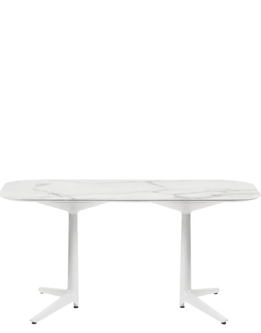 Hot Kartell Multiplo xl rectangular outdoor MARBRE BLANC