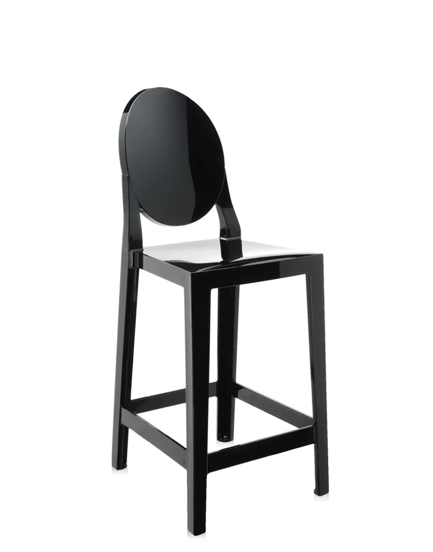 Best Kartell One more (2 tabourets) REVÊTEMENT NOIR