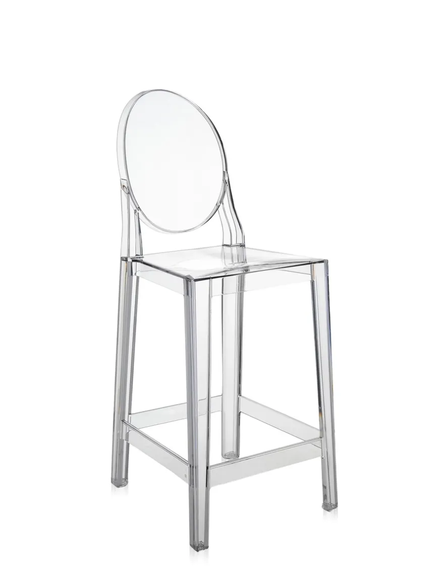 Sale Kartell One more (2 tabourets) CRISTAL