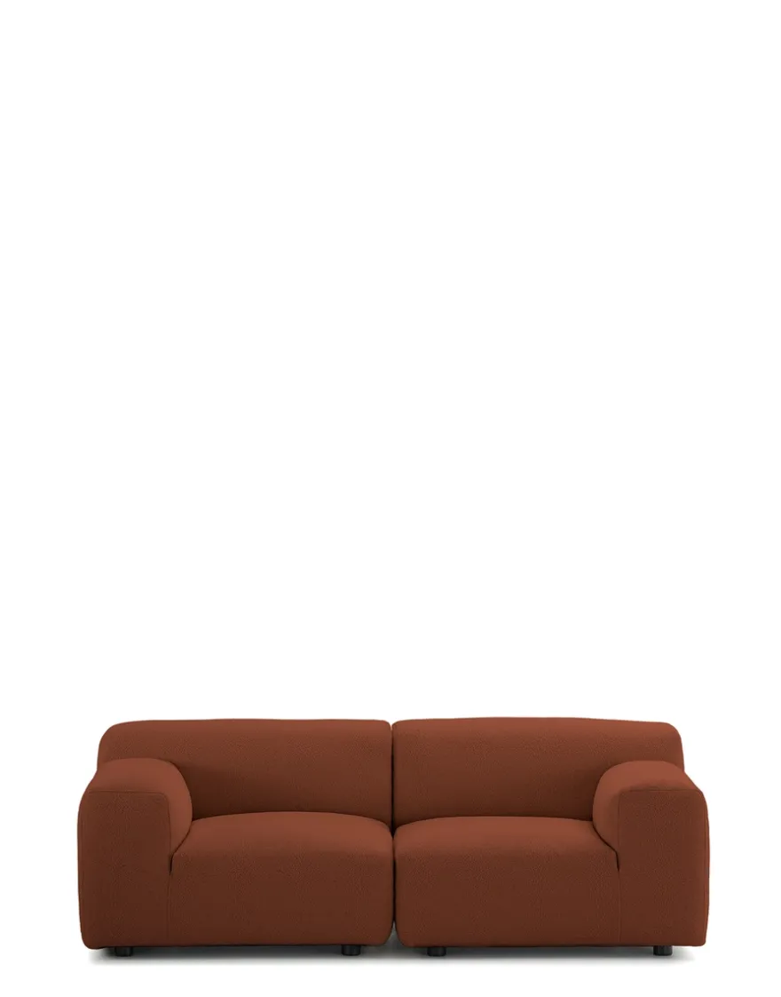 Discount Kartell Plastics duo deux places canapé orsetto ROUILLE