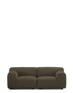 Clearance Kartell Plastics duo deux places canapé orsetto BROWN