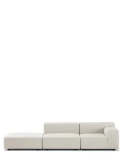 Discount Kartell Plastics outdoor deux places canapé + pouf BLANC