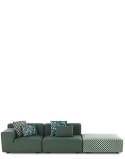 Online Kartell Plastics outdoor liberty 2 places + 1 pouf SAGE
