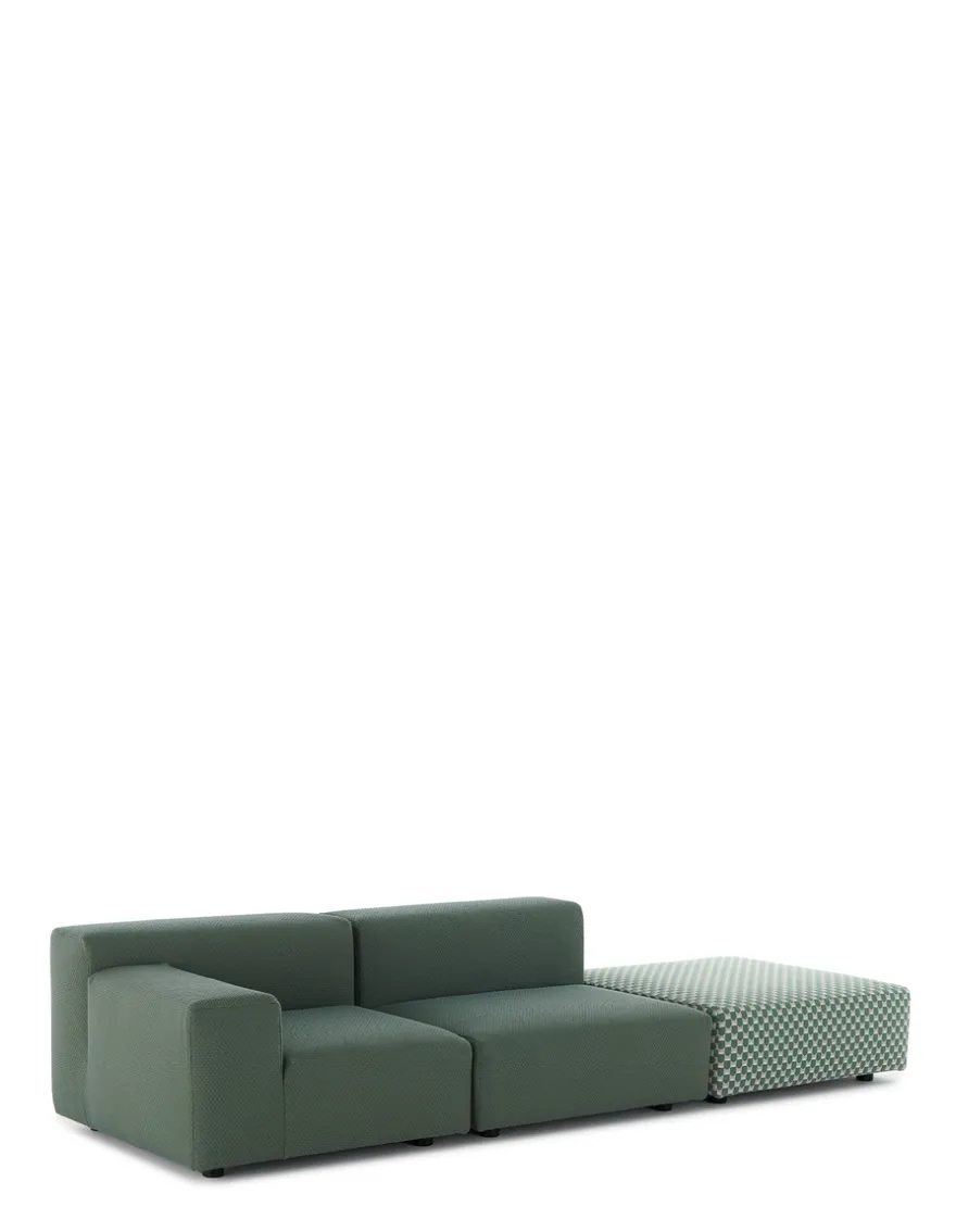 Online Kartell Plastics outdoor liberty 2 places + 1 pouf SAGE