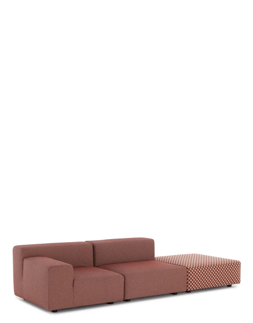 Hot Kartell Plastics outdoor liberty 2 places + 1 pouf ROUILLE