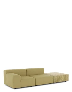 Kartell Plastics outdoor liberty 2 places + 1 pouf JAUNE