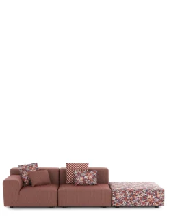Online Kartell Plastics outdoor liberty 2 places + 1 pouf artemis ROUILLE