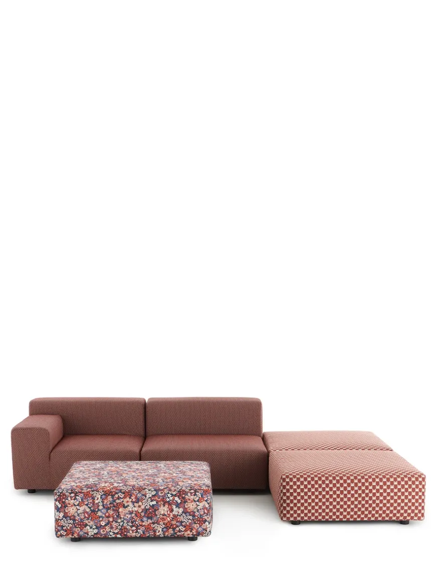 Online Kartell Plastics outdoor liberty 2 places + 3 pouf ROUILLE