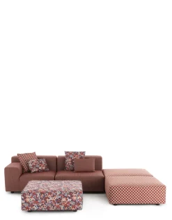Online Kartell Plastics outdoor liberty 2 places + 3 pouf ROUILLE