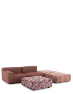 Online Kartell Plastics outdoor liberty 2 places + 3 pouf ROUILLE
