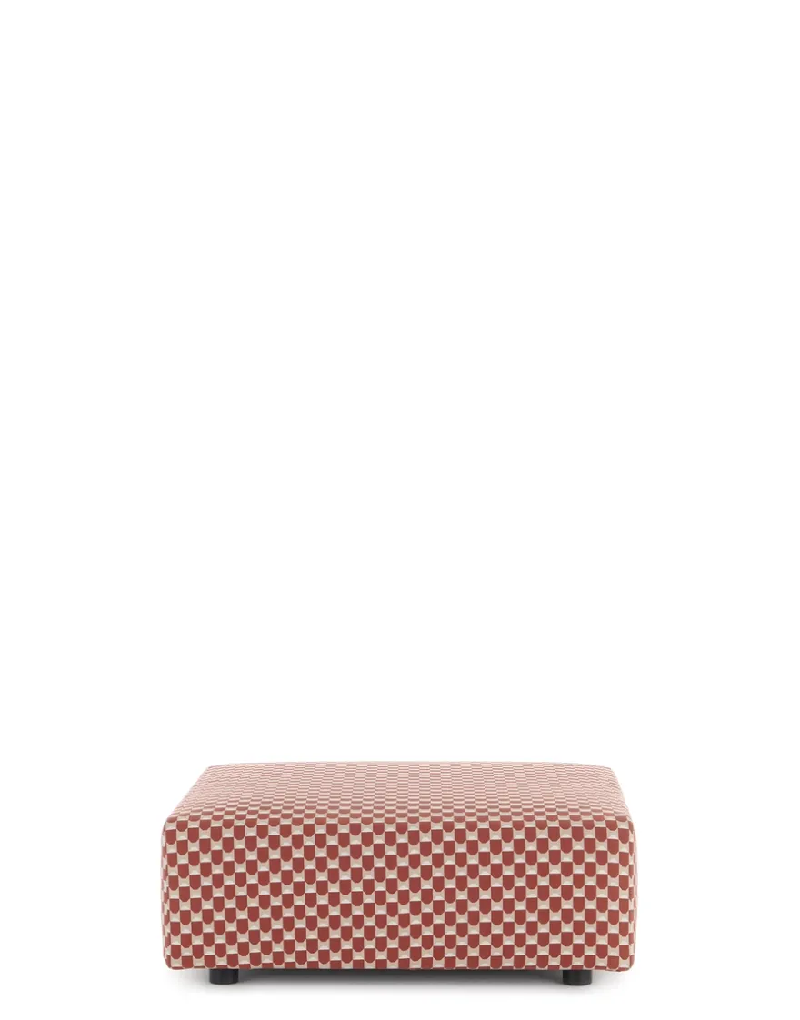 Kartell Plastics outdoor liberty pouf obi check ROUILLE