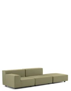 Clearance Kartell Plastics tech fabric deux places canapé + pouf VERT