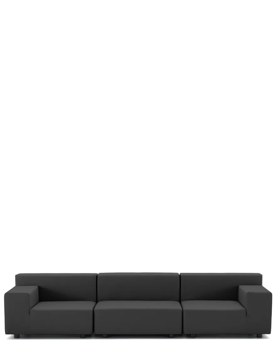 Best Kartell Plastics tech fabric trois places canapé NOIR
