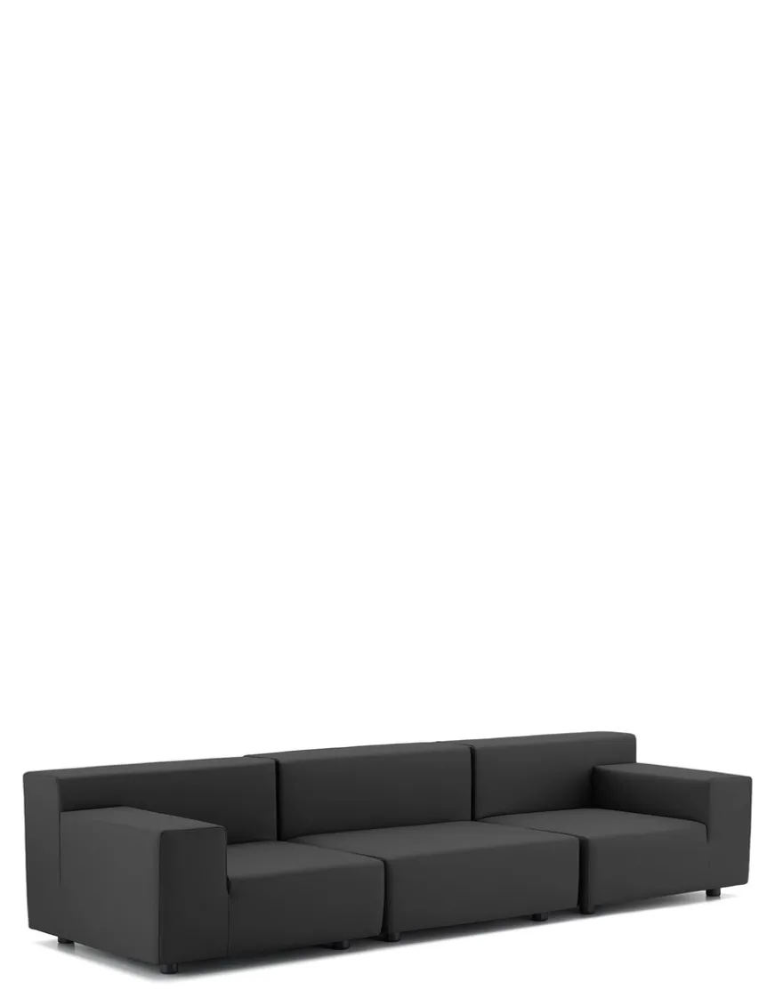 Best Kartell Plastics tech fabric trois places canapé NOIR