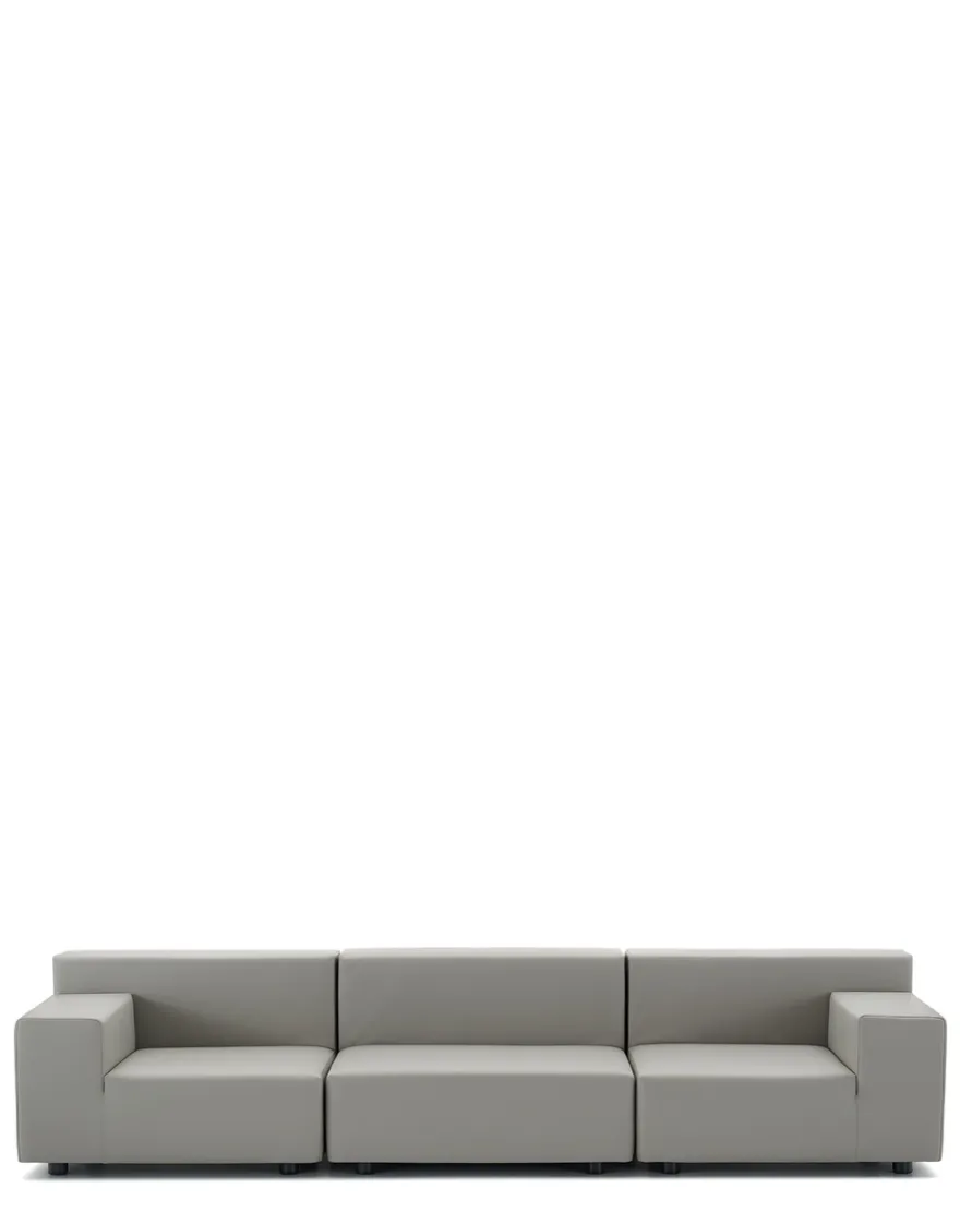 Hot Kartell Plastics tech fabric trois places canapé GRIS