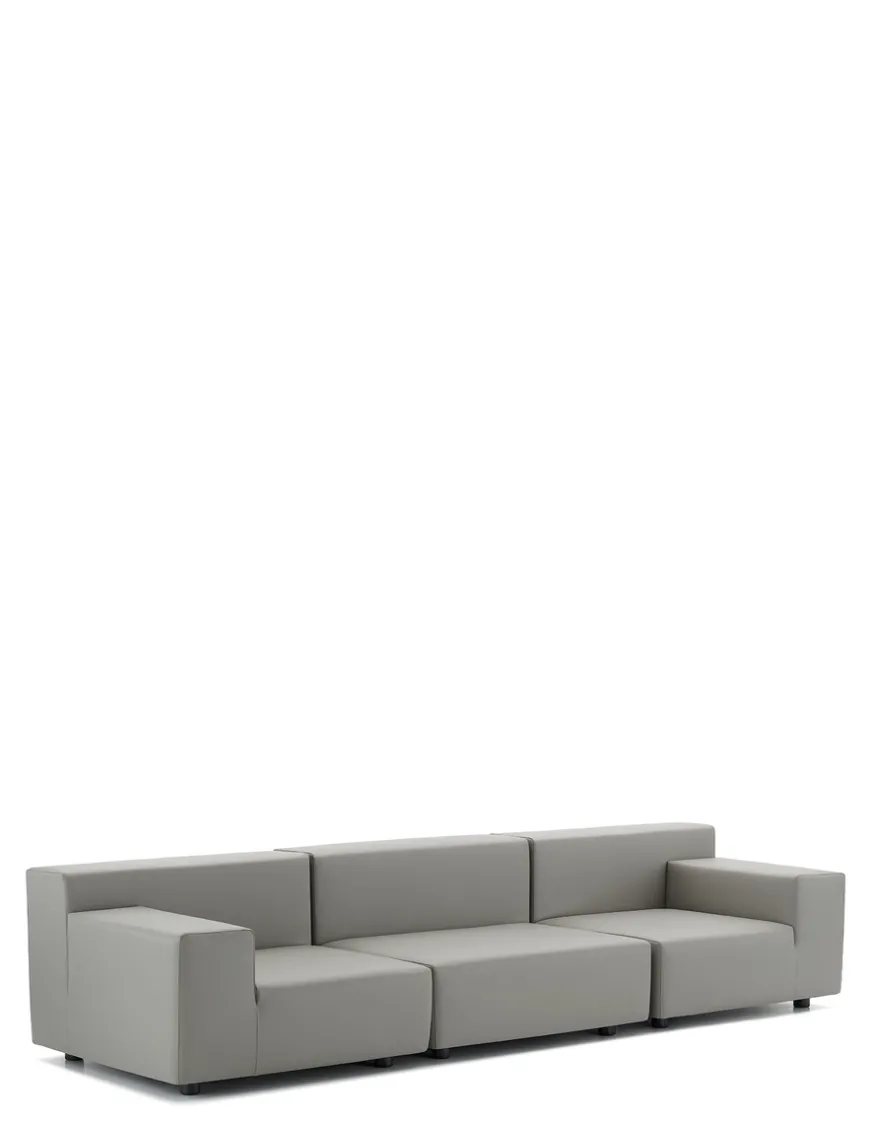 Hot Kartell Plastics tech fabric trois places canapé GRIS