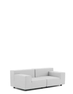 Discount Kartell Plastics tech fabric deux places canapé BLANC