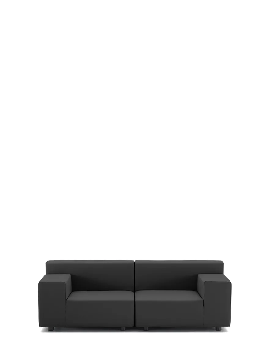 Best Kartell Plastics tech fabric deux places canapé NOIR