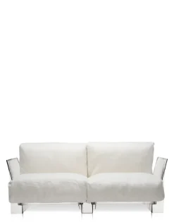 Outlet Kartell Pop outdoor deux places canapé SUNBRELLA BLANC