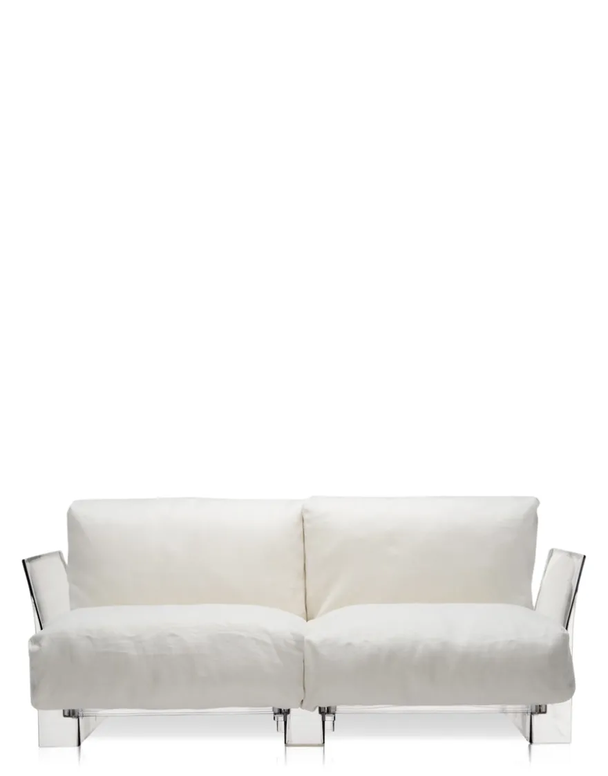 Outlet Kartell Pop outdoor deux places canapé SUNBRELLA BLANC