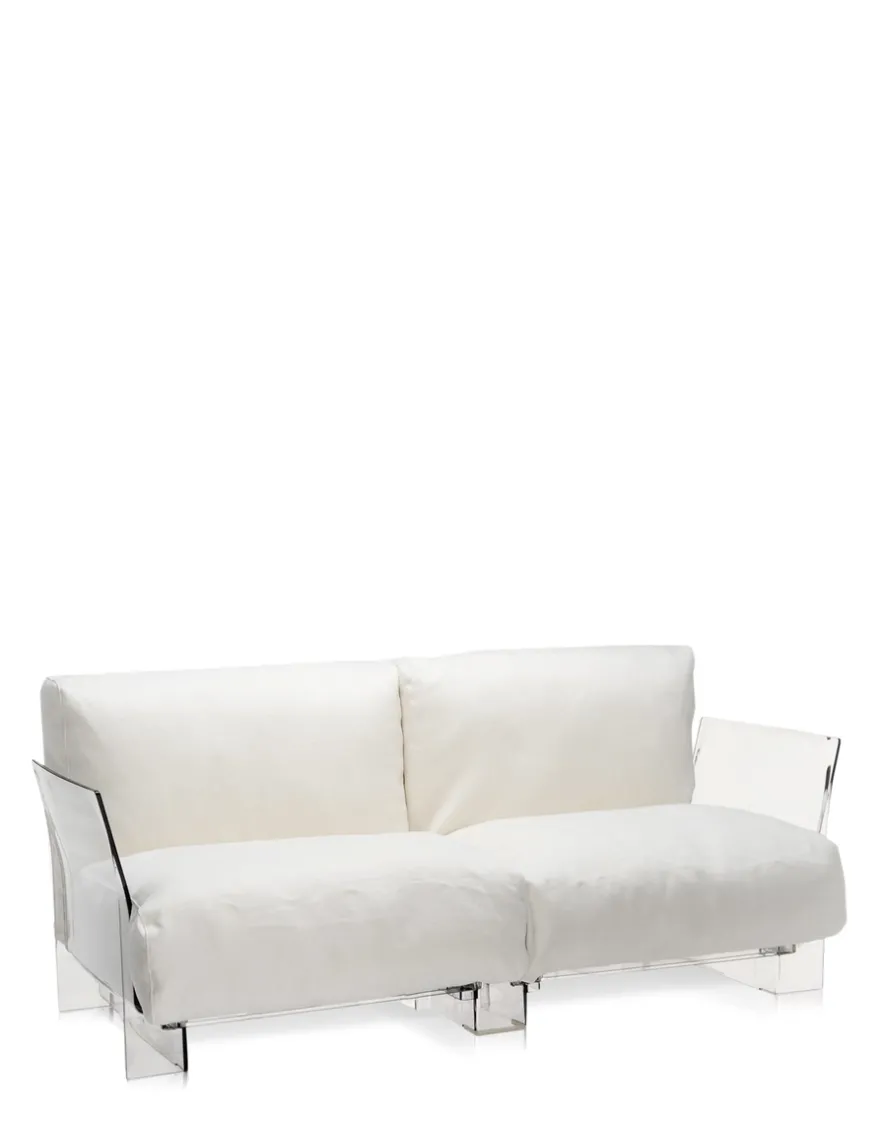 Outlet Kartell Pop outdoor deux places canapé SUNBRELLA BLANC