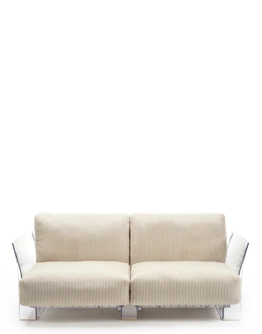 Clearance Kartell Pop outdoor deux places canapé STRIPES BEIGE