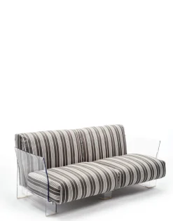Sale Kartell Pop outdoor deux places canapé STRIPES DOVE GRAY