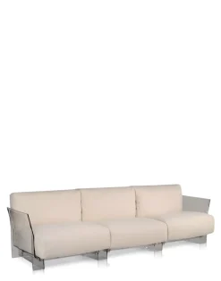 Online Kartell Pop outdoor trois places canapé SUNBRELLA DOVE GREY