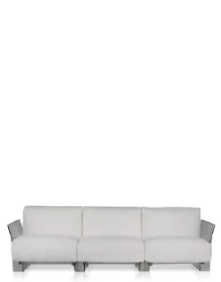 Best Kartell Pop outdoor trois places canapé SUNBRELLA BLANC