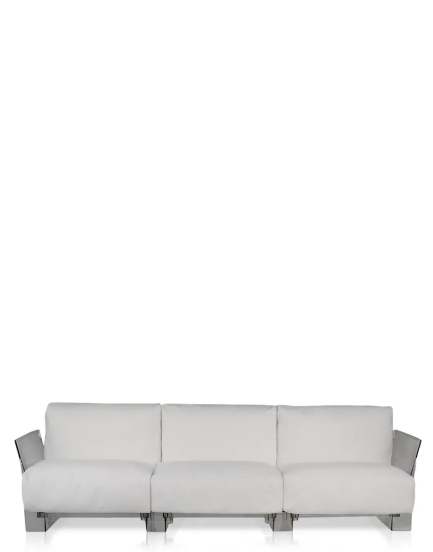 Best Kartell Pop outdoor trois places canapé SUNBRELLA BLANC