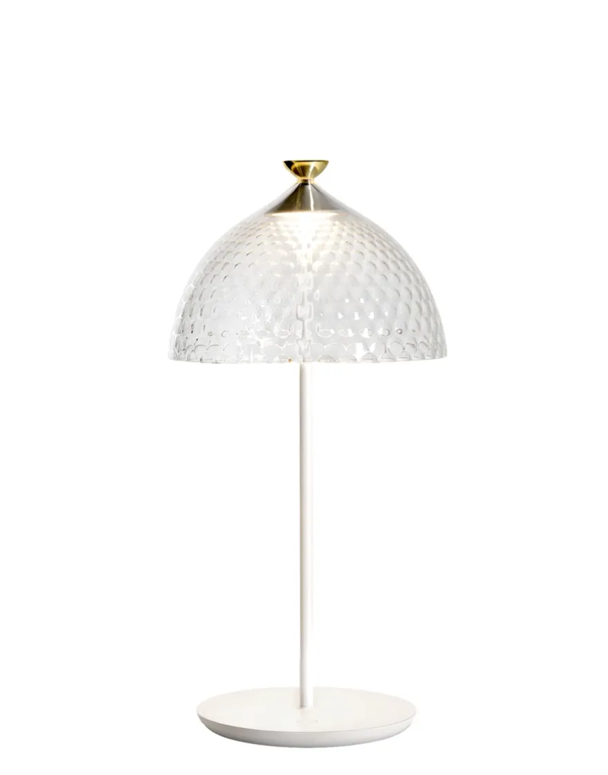 Clearance Kartell Pumo lamp TRANSPARENT BLANC