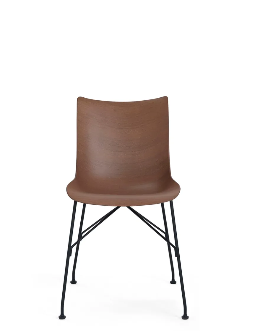 Best Kartell P/wood BOIS FONCÉ/NOIR