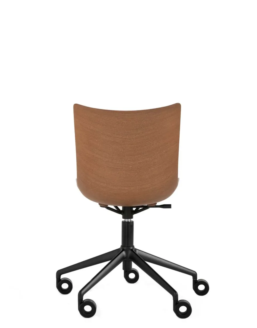 Clearance Kartell P/wood basic veneer BOIS FONCÉ/NOIR