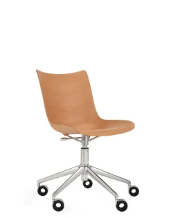 Online Kartell P/wood basic veneer BOIS CLAIR/CHROME