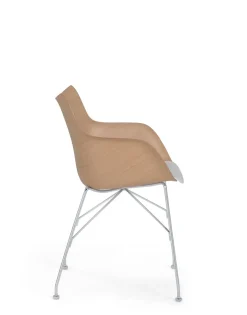 Discount Kartell Q/wood BOIS CLAIR/CHROME