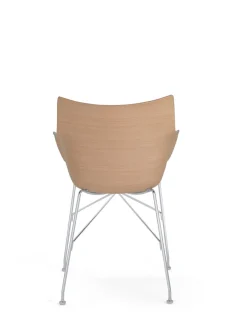 Discount Kartell Q/wood BOIS CLAIR/CHROME