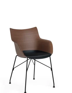 Best Kartell Q/wood BOIS FONCÉ/NOIR