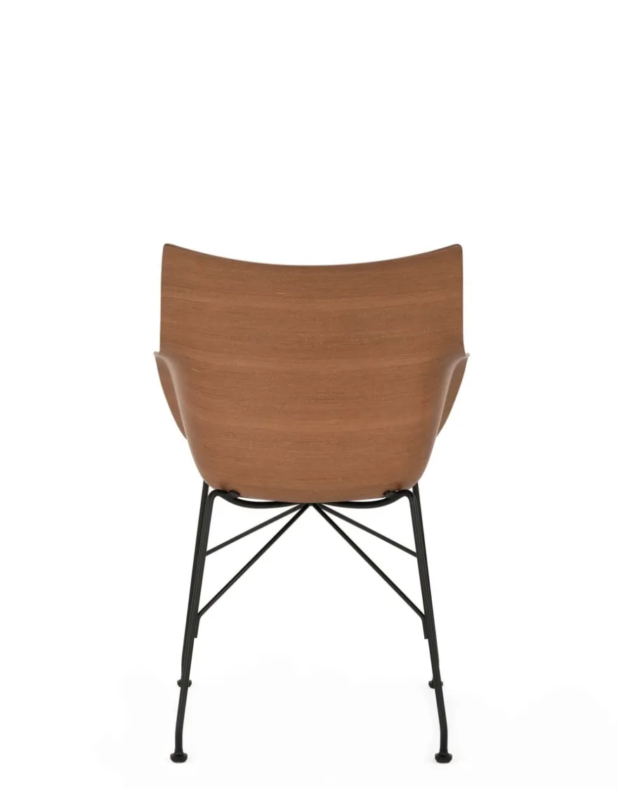 Clearance Kartell Q/wood soft BOIS FONCÉ/NOIR/BLEU CLAIR
