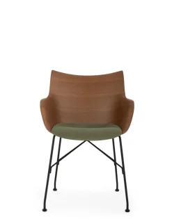 Discount Kartell Q/wood soft BOIS FONCÉ/NOIR/VERT