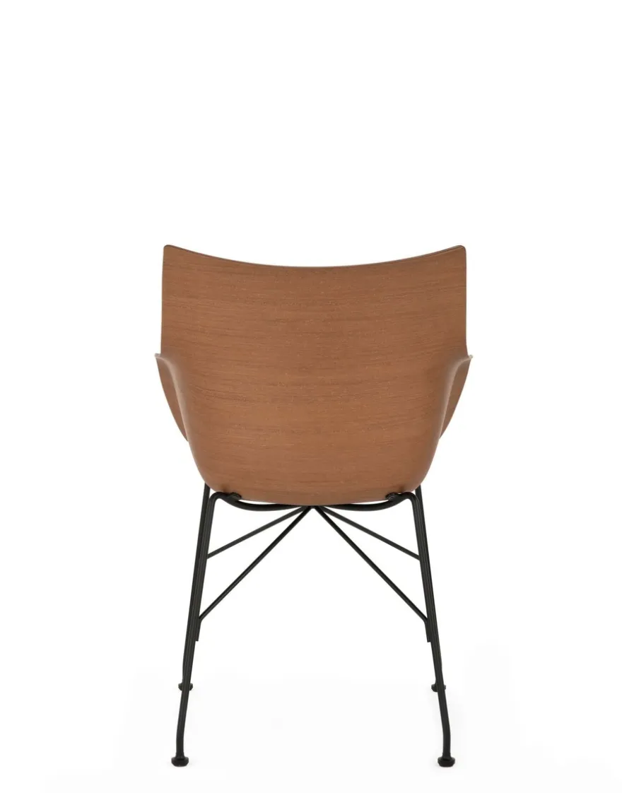 Discount Kartell Q/wood soft BOIS FONCÉ/NOIR/ECRÙ