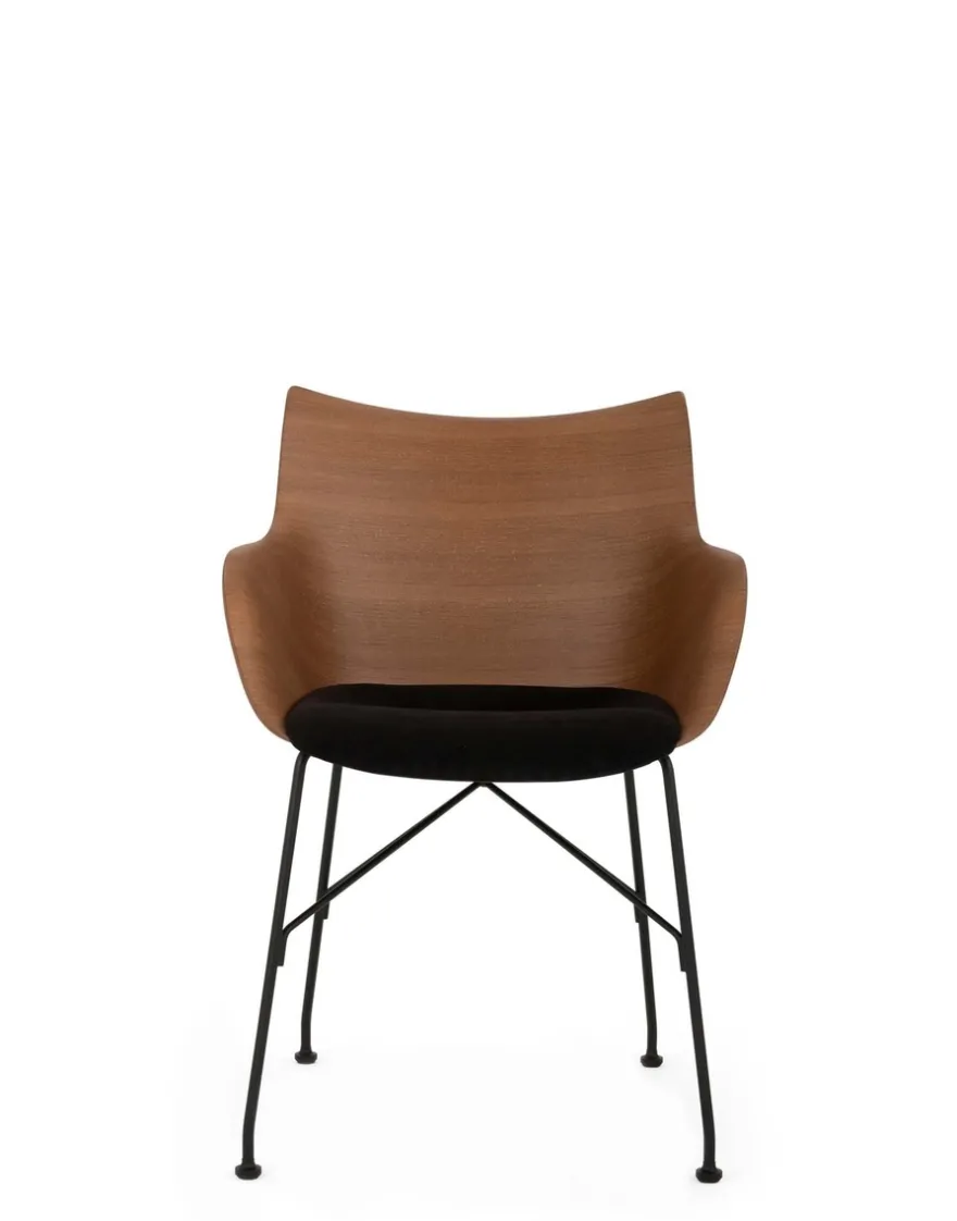 Hot Kartell Q/wood soft BOIS FONCÉ/NOIR/NOIR