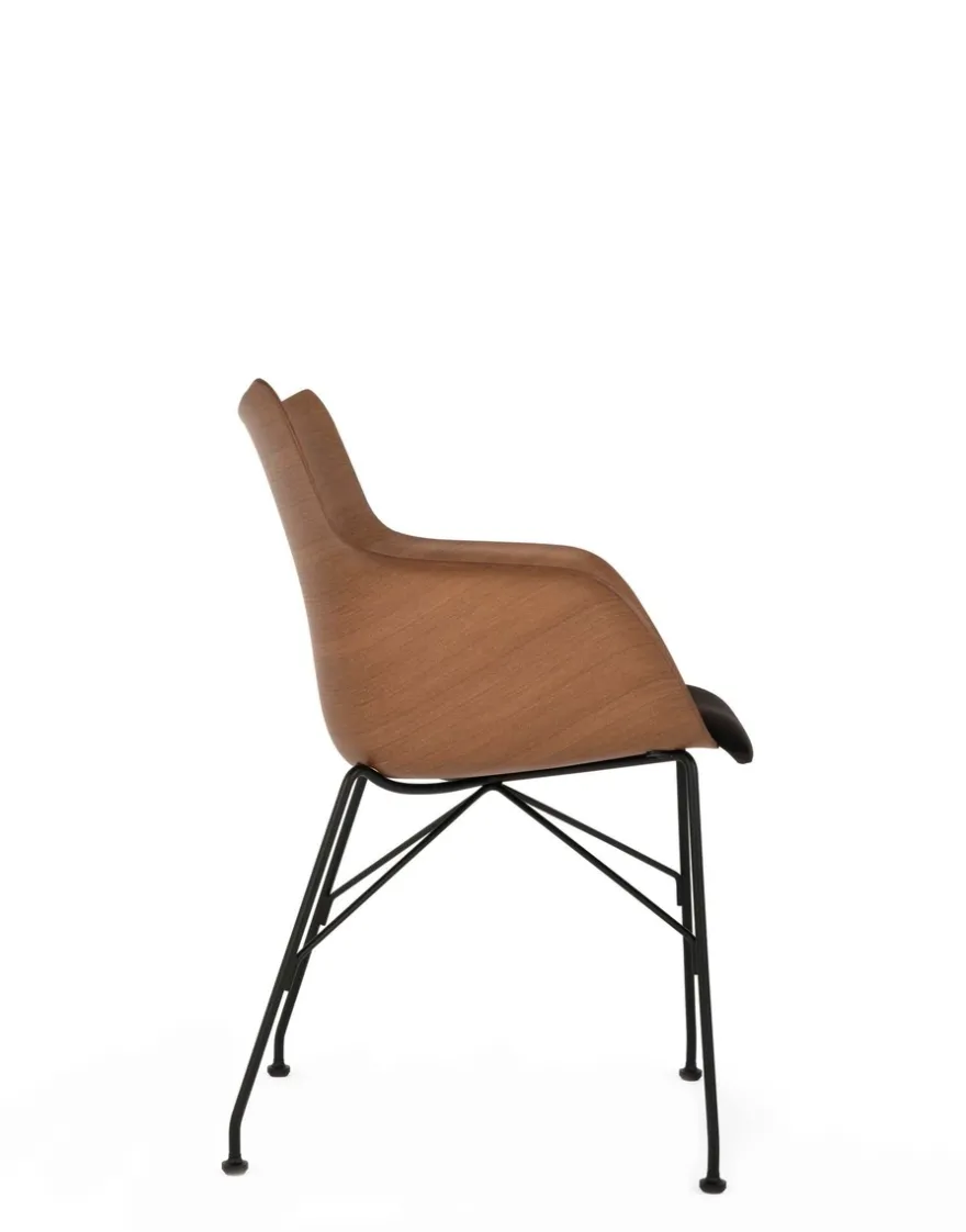 Hot Kartell Q/wood soft BOIS FONCÉ/NOIR/NOIR