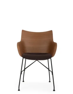 Outlet Kartell Q/wood soft BOIS FONCÉ/NOIR/MARRON