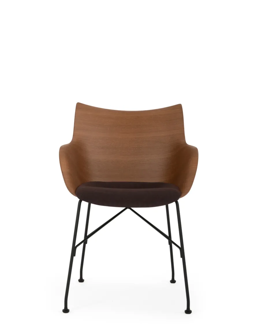 Outlet Kartell Q/wood soft BOIS FONCÉ/NOIR/MARRON